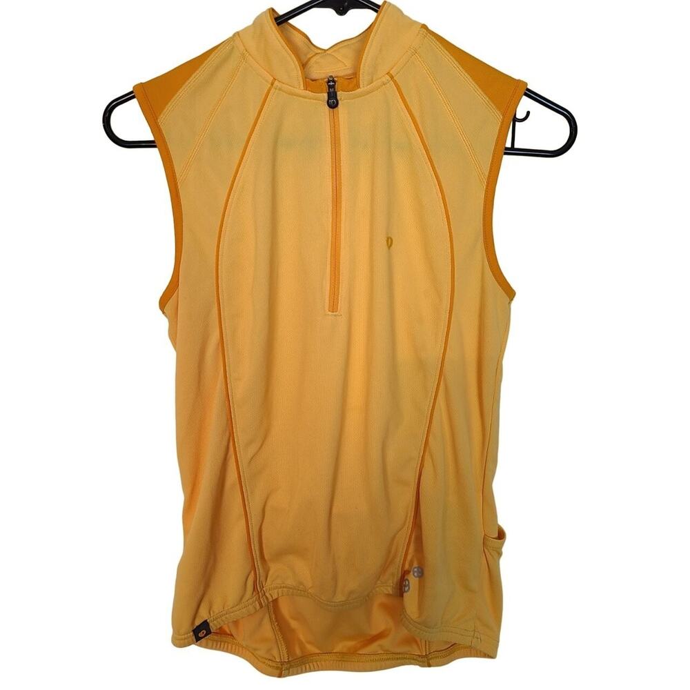 Pearl Izumi Womens Athletic Shirt Sz M Sporty Wicking Activewear 1/4 Zip Stretch